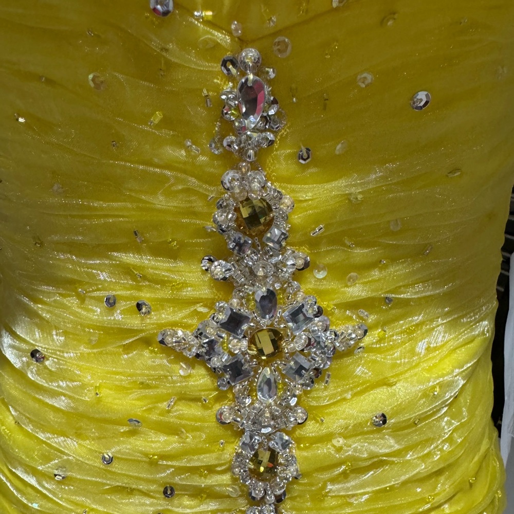 Yellow Embellished Dress